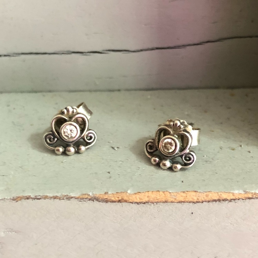 Pandora princess earrings